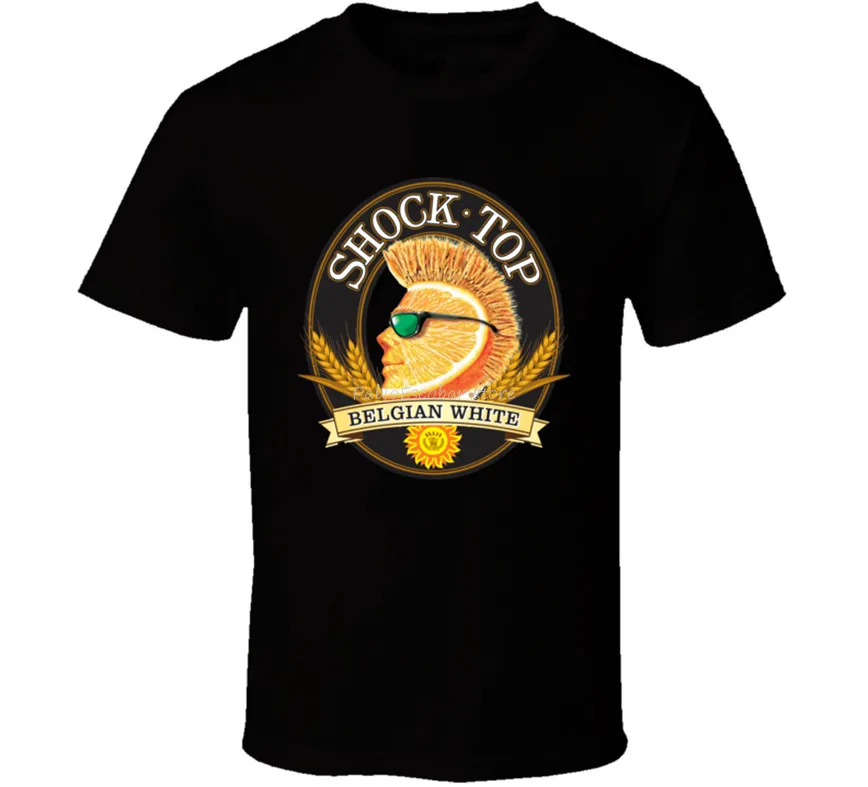 

New Shock Top Beer Belgian Men'S T-Shirt Size 4XL 5XL Homme Plus Size Tee Shirt male brand tshirt summer plus size tee-shirt