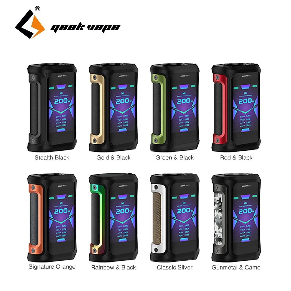 Оригинальный бокс-мод Geekvape Aegis X мощностью 200 Вт питание от двойной батареи 18650