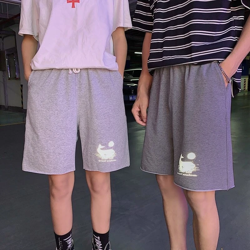 Спортивные шорты для мужчин Новинка лета 2020 светоотражающие хлопковые трендовые