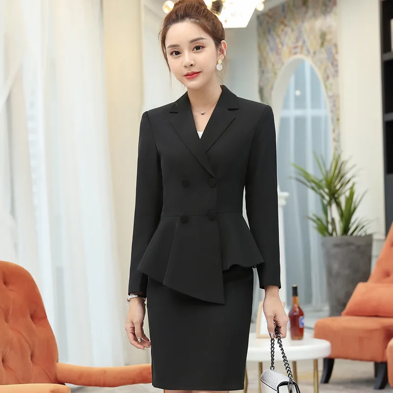 Женский офисный брючный костюм черный темно-синий красный комплект из двух