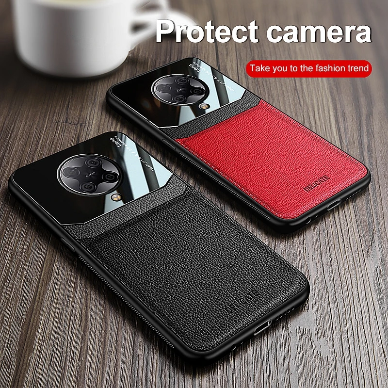 Противоударный чехол для Xiaomi Mi 10i 9T 10T Note 10 Pro 9 8 Lite кожаный силиконовый Little Poco X3 NFC M3