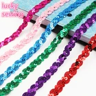 Кружевная лента с блестками, 10 ярдов