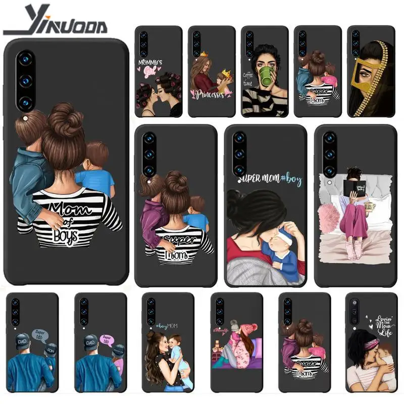 Роскошный чехол для телефона Super Dad Mom Baby Girl Twin чехлы Huawei Y7 2019 Mate 10 20 Lite Pro Honor 9x Y9s Etui |