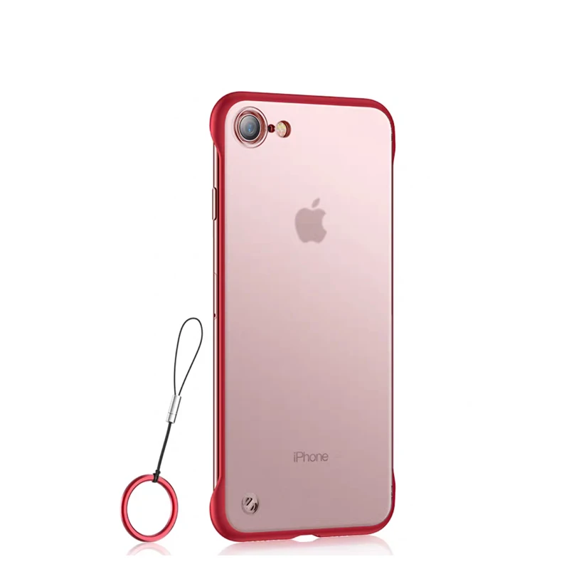 With Ring Матовый Прозрачный чехол для телефона без оправы для iphone 7, 8, 6, 6 s, 6 s Plus, чехол для Apple Coque, iphone XR, X, XS, Max, 11 Pro, Max, чехол - Цвет: With Ring