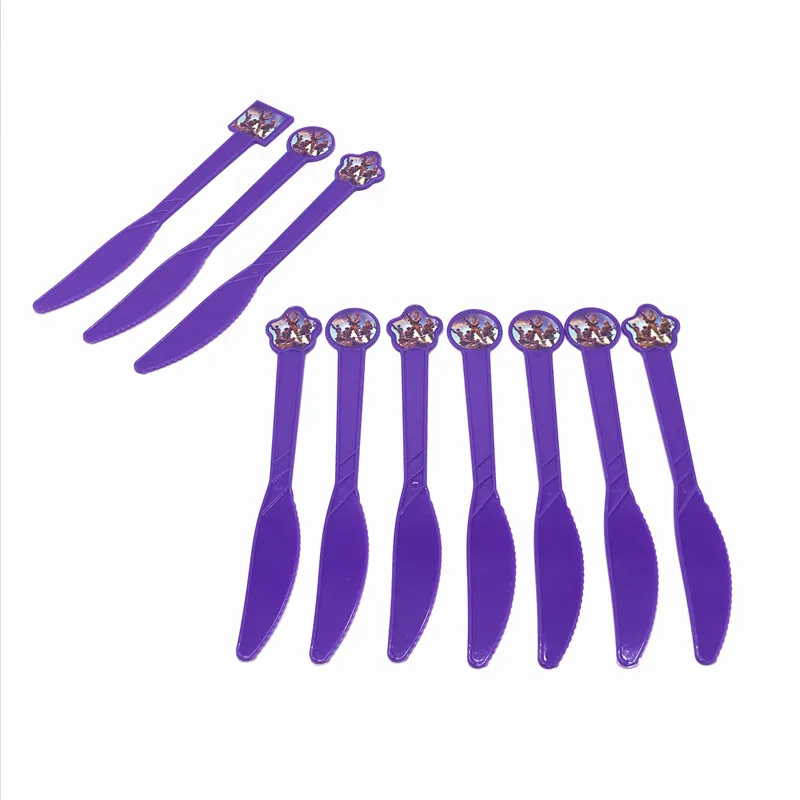 Knives-10PCS 24 шт./лот, популярная игра, ночь в крепостях, топпер для кексов, детские украшения на день рождения, вечерние украшения для детской вечеринки - Цвет: Knives-10PCS