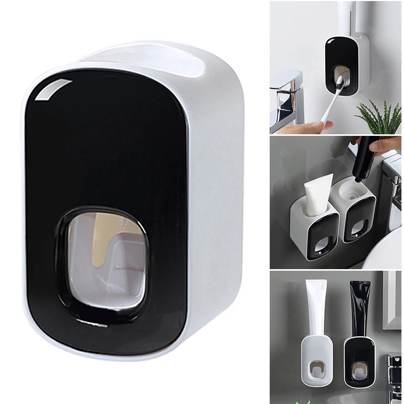 

Automatic Toothpaste Squeezer Nail-Free and Seamless Paste Bathroom Wall Hanging Removable and Washable RT88