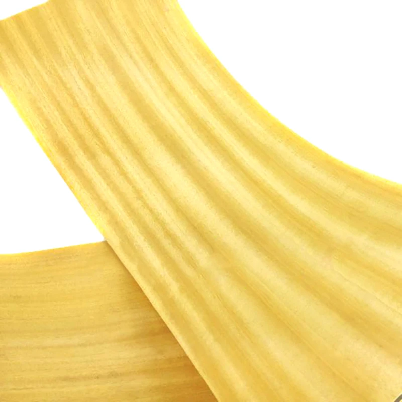 1 рулон шпона из натурального золотого тика тонкая желтая древесина твердая
