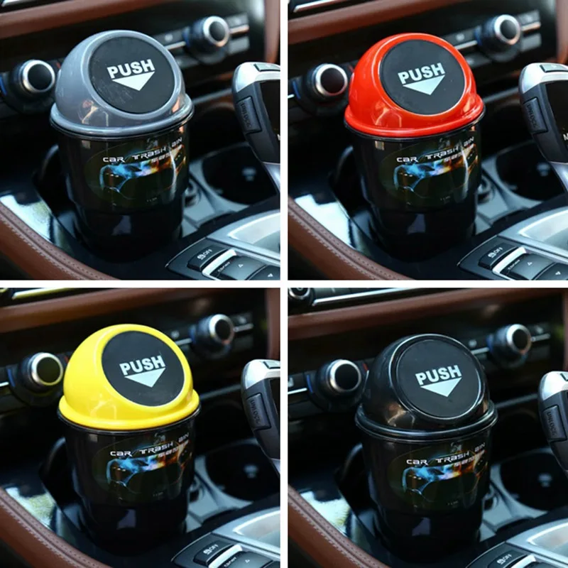 

5 Colors Available Car Trash Bin for Automobile Garbage Storage Bucket Auto Trash Can Rubbish Box Case Car Organizer Accessories