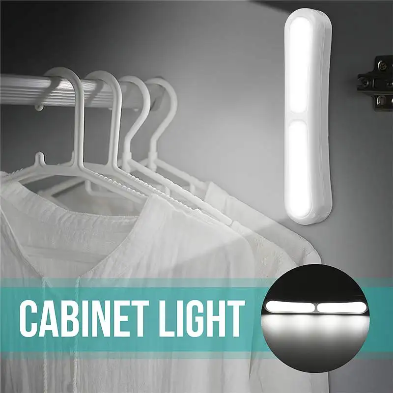 

LED Under Cabinet Light Hand Pressure Closet Lamp 4 LEDs for Wardrobe Cupboard Closet Kitchen Lighting Led Night Light