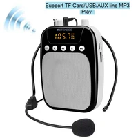 portable voice amplifie wired mini audio speaker microphone support tf cardusbaux line mp3 play for teachers tourrist