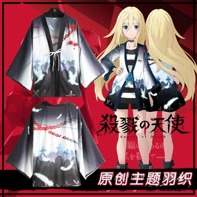 

Высокое качество для костюмированной вечеринки по японскому аниме ангелы смерти Рейчел от компании Gardner Haori женские Косплэй костюм хаори па...