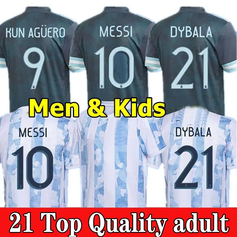 

Argentina Jersey 2021 European Cup National Team home away football shirt 21 MESSI DYBALA AGUERO LO CELSO MARTINEZ Men shirt