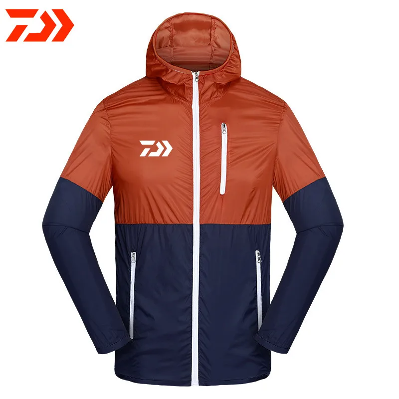 

2021 Fashion Daiwa Shirt Fishing Clothing Ultra-thin Jacket Men Coat Sun Protection Clothing Soft Shell Skin Fishing Jacket