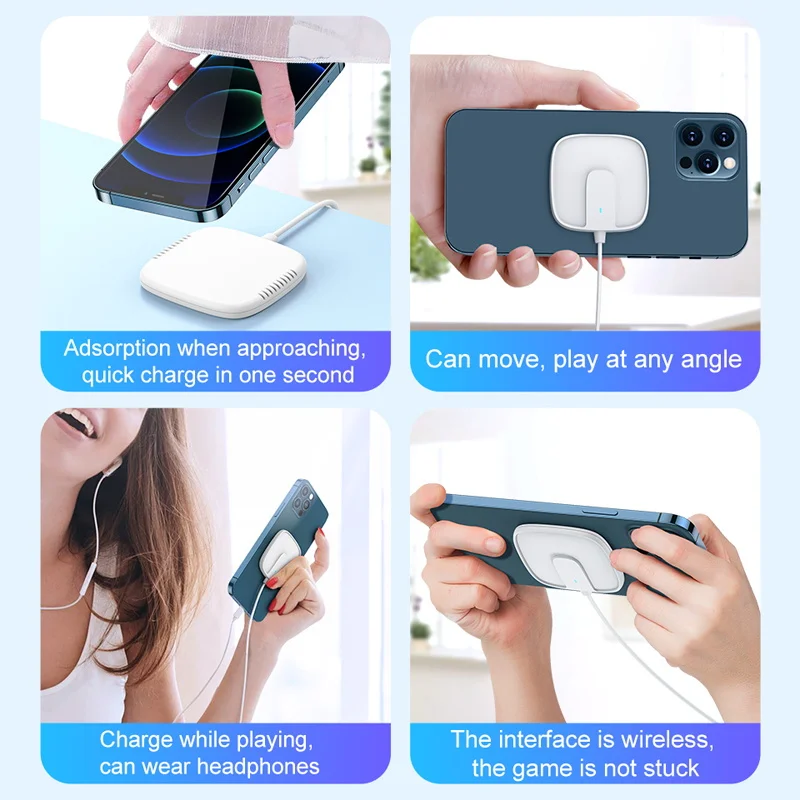 

15W Fast Charger Magnetic Wireless Charger For iPhone 12 Pro Max Wireless Charging Pad For Mobile Phone 12 Mini Huawei Xiaomi