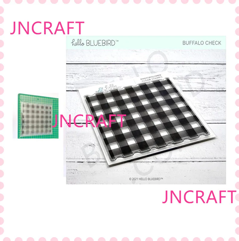 

JMCRAFT 2021 New Rectangular Lattice Background Transparent Stamp Scrapbooking Stamping DIY Album Rubber Gift Card Stencil