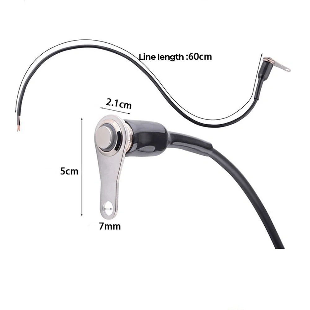 

Universal Motorcycle Modification Switch Stainless Steel Bracket Headlight Switch Handle Spotlight Horn Switch for Moto Bicycle