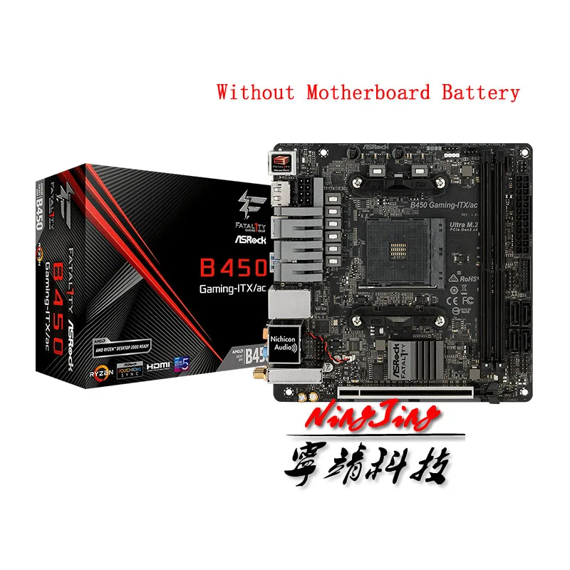 ASROCK Fatal1ty B450 игровой ITX / ac Mini AMD B450M DDR4 3200 MHz USB3.1 Новый 32G двухканальный разъем AM4