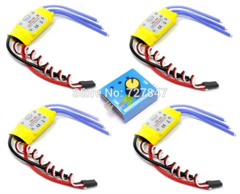 30A бесщеточный скоростной контроллер RC ESC + Мульти сервопривод тестер 3CH 4 8 6 в CCPM