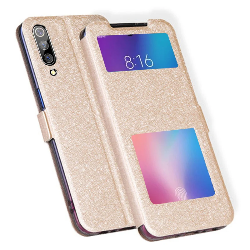 Чехлы для xiaomi mi 9 SE флип кейс 5 97 &quotmi9 искусственная кожа + ТПУ оболочка открытое