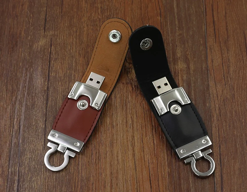 Usb флеш накопитель с кнопками для ключей модный кожаный 4 ГБ 8 16 32 64 128 256 карта