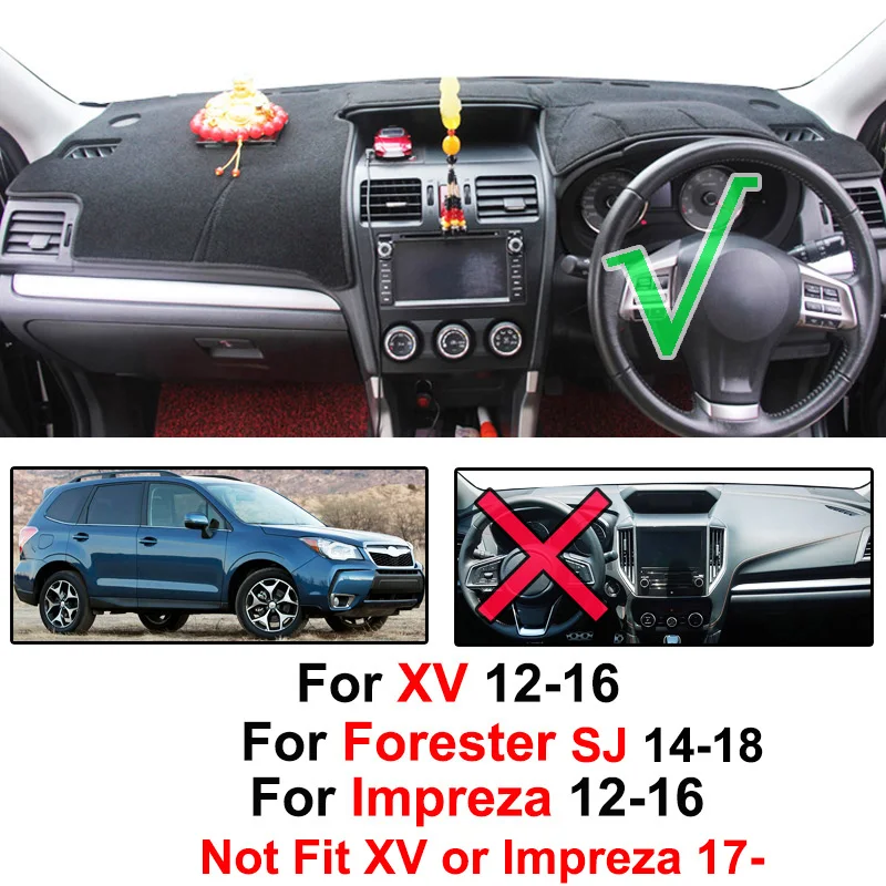 Чехол для приборной панели AX Subaru XV 2012-2016 Impreza WRX 2014-2018 Forester SJ | Автомобили и