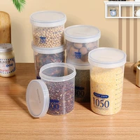 dry food storage box round seal can multigrain container dried fruit tea storage tanks with airtight lid for grains cereals