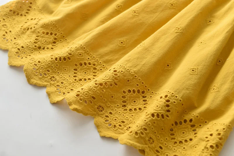 Платья для девочек LOVE DD &amp MM Новинка лета 2021 стильная одежда милое ажурное