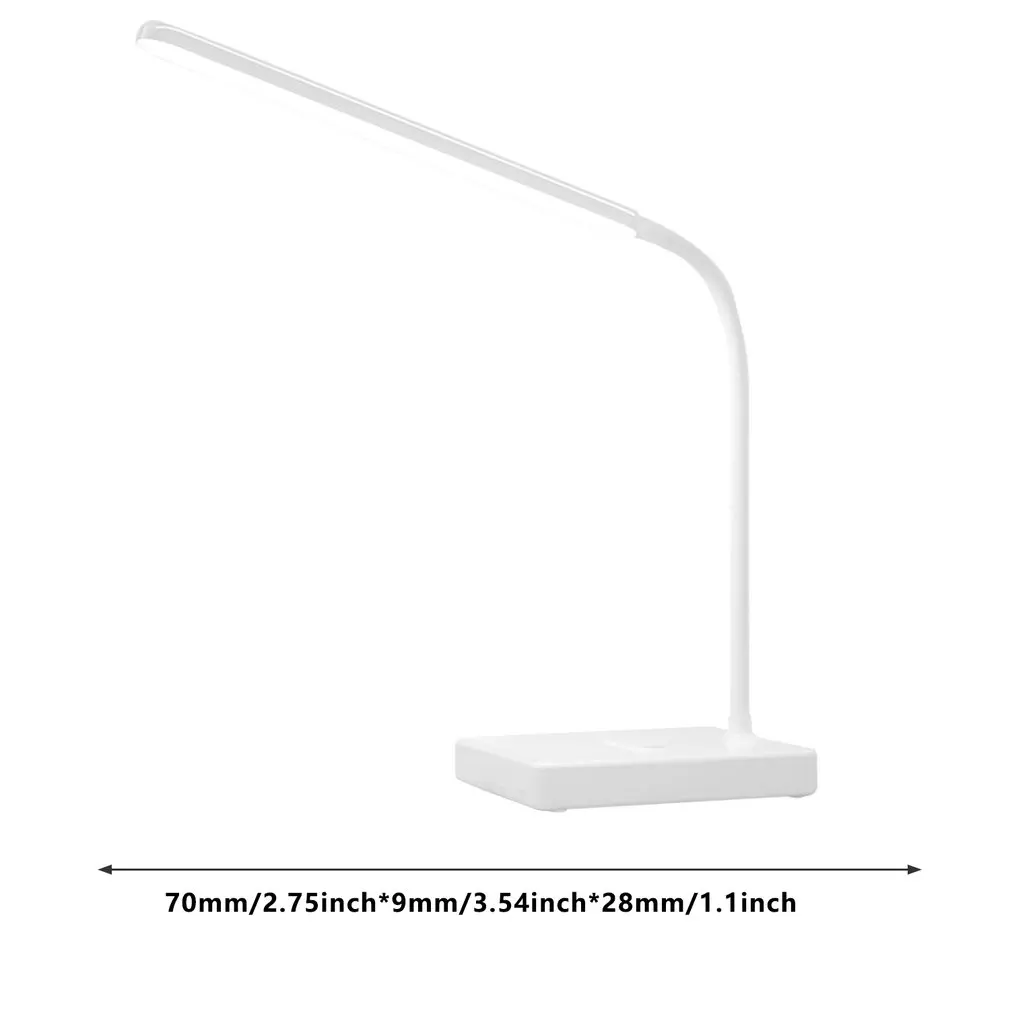 

New 2021 Desk Lamp Touch Table Lamp Gooseneck Desktop Foldable Dimmable Eye Protection Study Lamp LED Light For Living Room