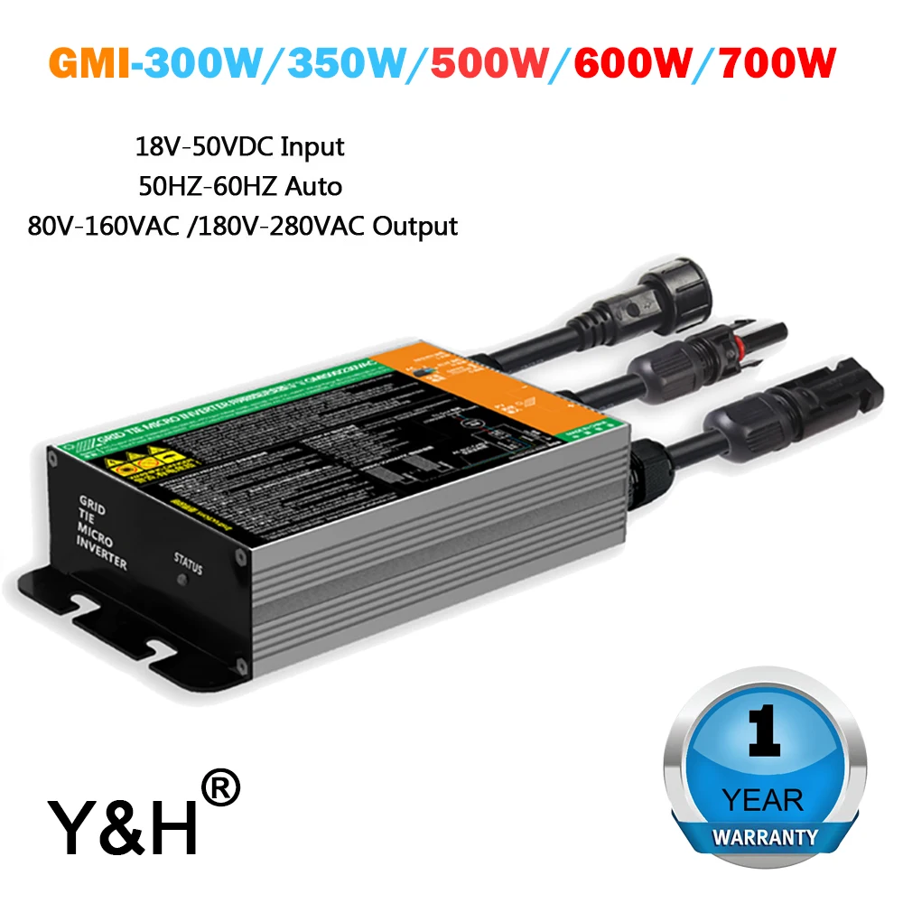 GMI серии 300W 350W 500W 600W 700W MPPT регулятором солнечного сетки галстук инвертора микро