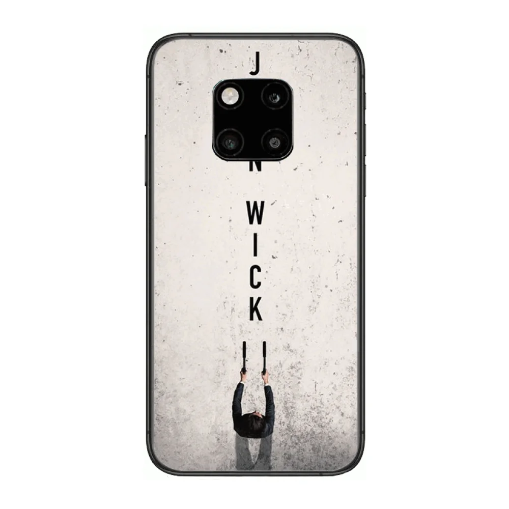 

Ruthless agent johnwick plus frosted anti-fall mobile phone case Phone Case For Huawei mate 30 10 20 40 Lite Smart Z Pro Black