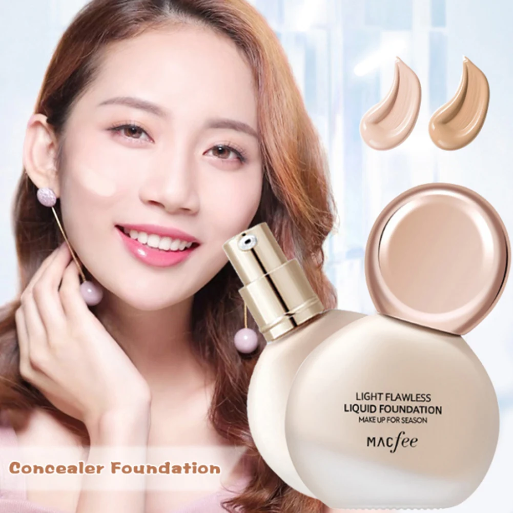 

Small Bulbs Lazy Face Foundation Cream Goat Milk Revitalizing Full Coverage Waterproof Makeup Base Brighten Cover Dark Circles