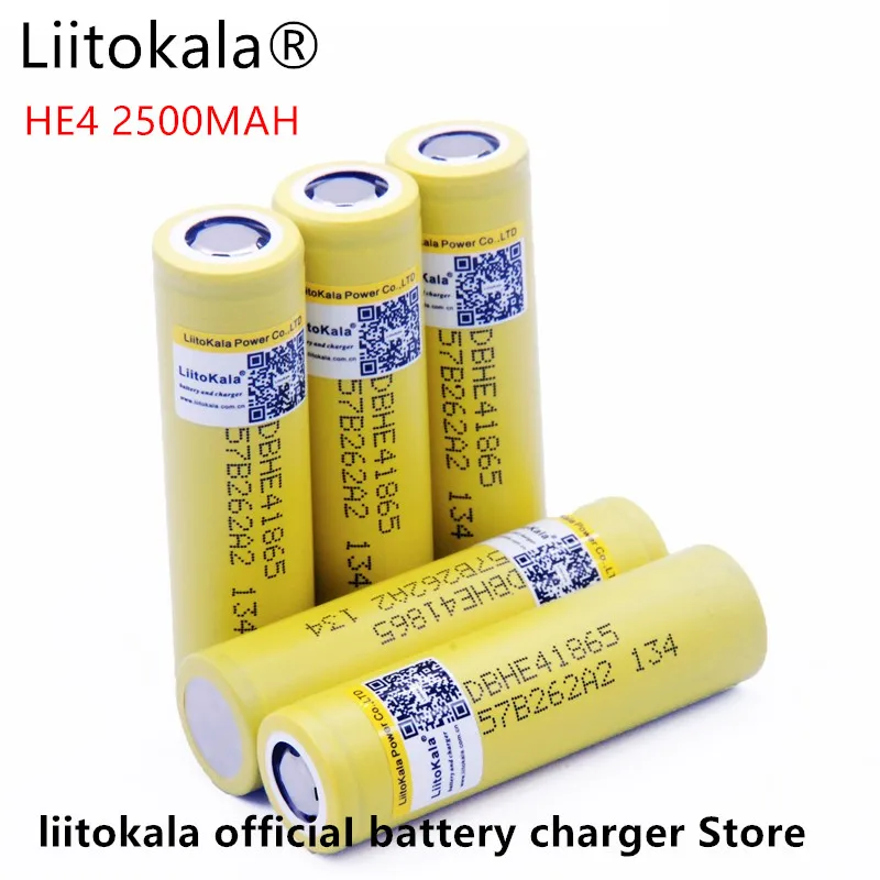Liitokala для LG HE4 18650 перезаряжаемая литий-ионная батарея 3,6 в 2500 мАч может поддерживать, максимум 20a, 35A и разгрузка сигарет