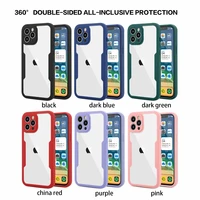 360 full protect for iphone 13 pro max 12 pro max 11 transparent double side full coverage case for iphone xs max xr