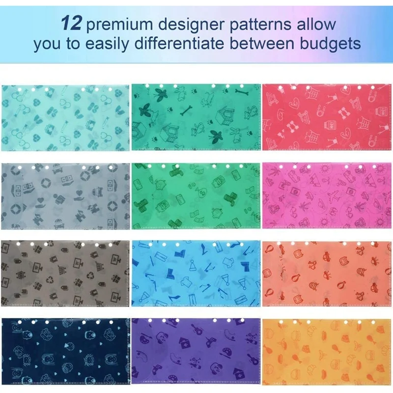 

28 Pieces PU Leather Budget Planner Organizer Cash Envelope System for Budgeting Envelopes for Bill Planner