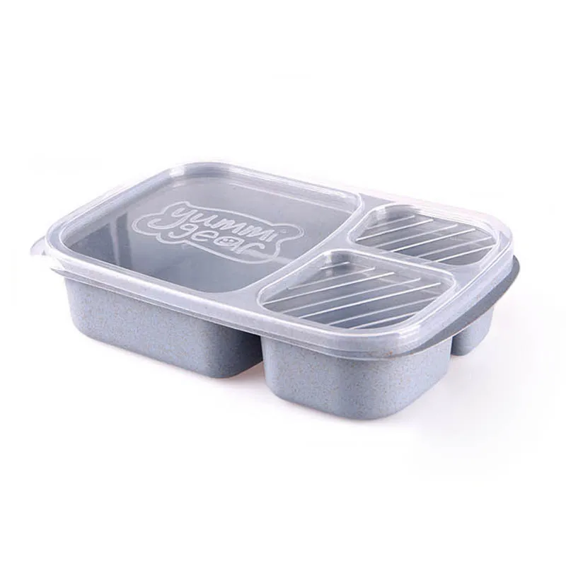 Новый Ланч бокс портативный контейнер с 3 отделениями для хранения еды