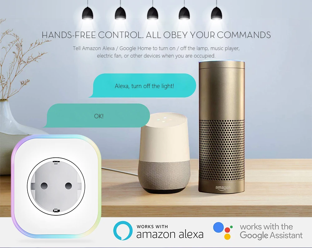 Умная штепсельная вилка EU wifi розетка prise wifi уникальный дизайн с Alexa& Google home app мульти-контроль