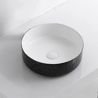 round bathroom counter top bowl washroom vessel vanity sink mixer basin sink washbasin faucet set ceramic 40 5cm40 5cm13cm