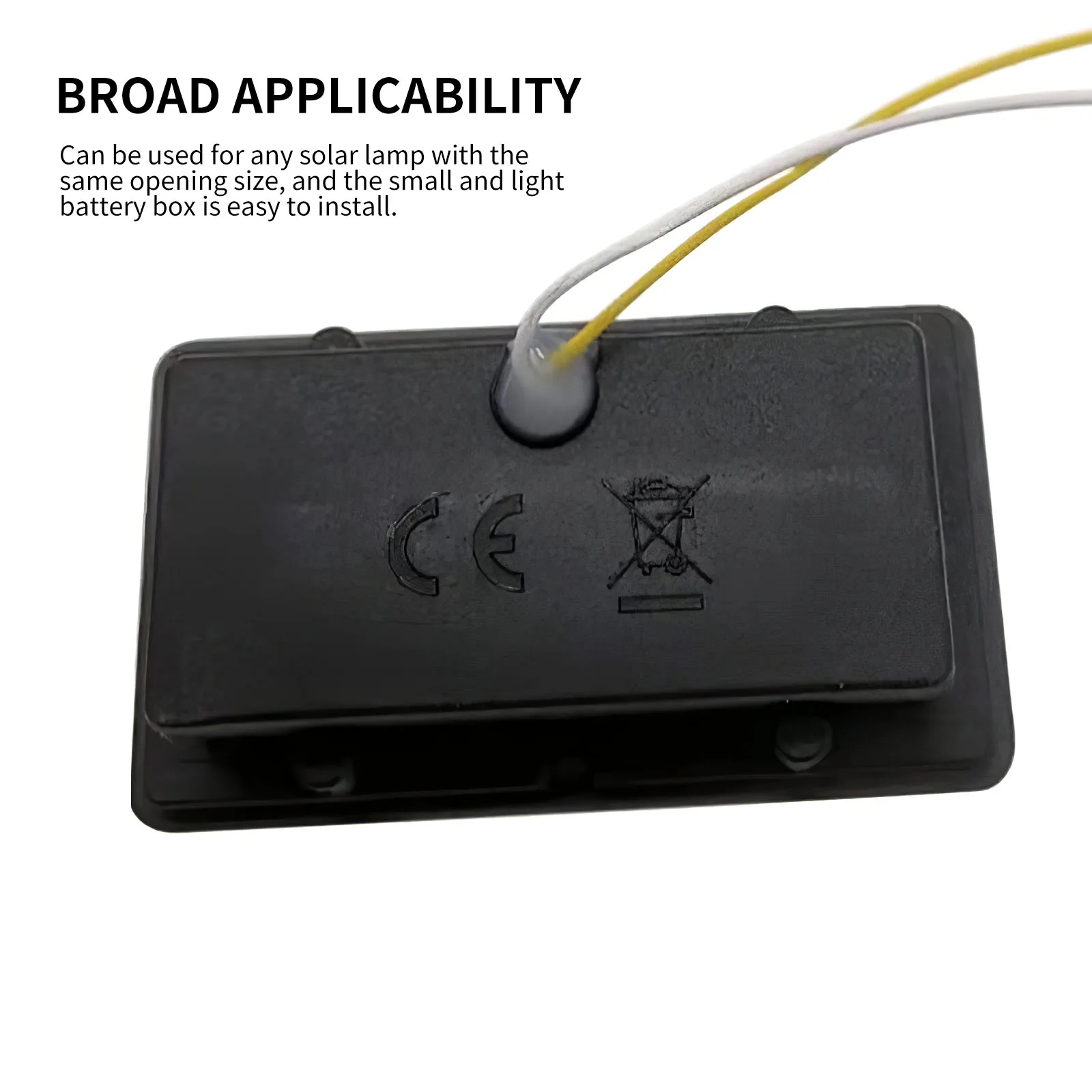 

2pcs Solar Light Battery Box Waterproof Lightweight Replacement Made of ABS plastic materials for Outdoor Garden Hanging Lantern