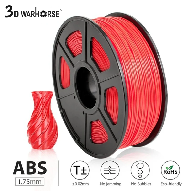 

3D Printing Filament ABS 1kg 1.75mm Spool Black Grey White Color 3d printer Model printing Material Oversea fast Shipping