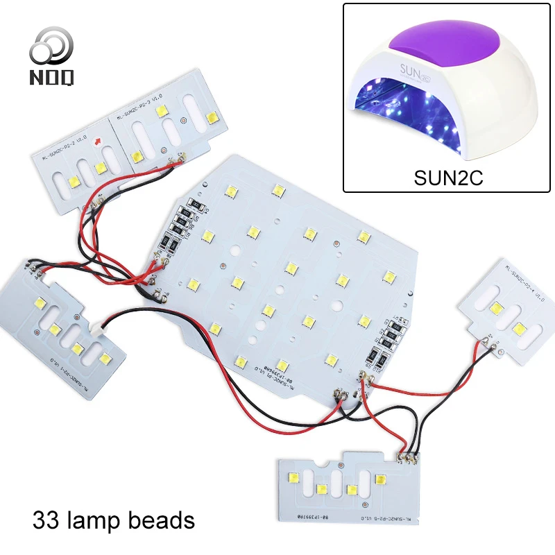 

SUN2c 33LED Lamp For Nails Replaced Leds For Nail Lamp Bulbs UV LED 48W Nail Dryer For Sun2 Gel Polish Varnish Lamp