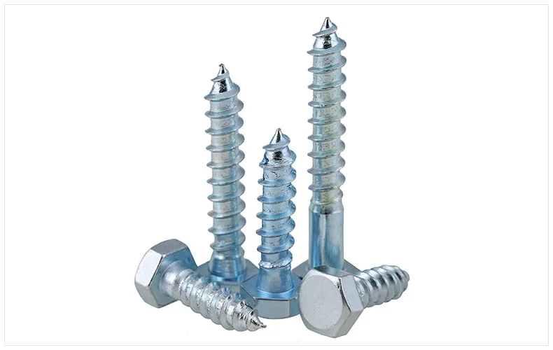 

DIN571 самонарезающие винты из углеродистой стали внешний шестигранник M6 M8 M10 M12 оцинкованные удлиненные деревянные винты