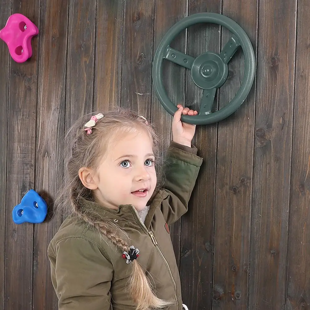 10 дюймовая детская игровая площадка игрушка с рулевым колесом качели набор
