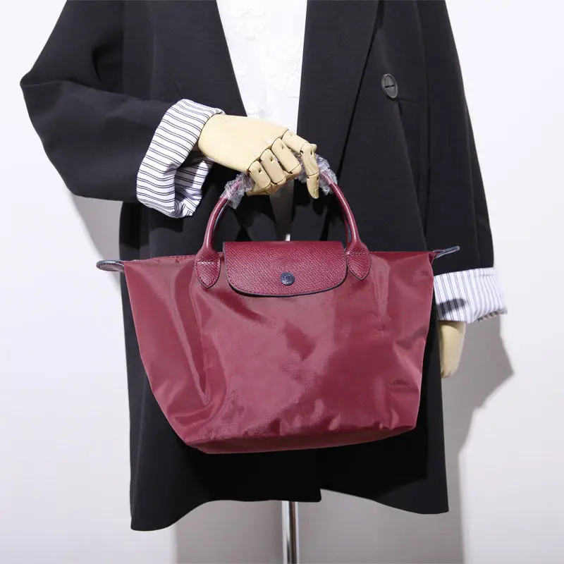 

Short Handle Dumpling Bag Folding Bag Lightweight Waterproof Nylon Bag Th Anniversary Commemorative Bag Small