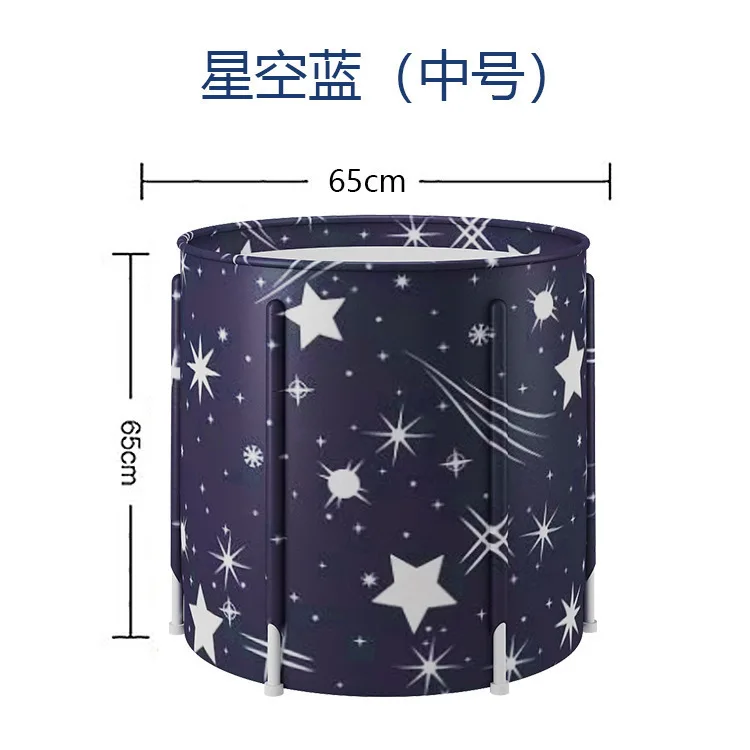

Portable Bathtub Folding Bath Bucket Foldable Large Adult Tub Baby Swimming Pool Insulation Separate Family Bathroom SPA Barrel