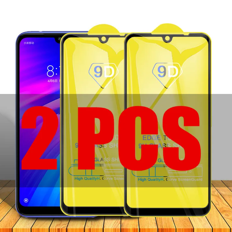 

2Pcs 9D Glass for Xiaomi Redmi 7 Protective Glass on the for Xiomi Redmi 7 Redmi7 6.26" Screen Protector Film