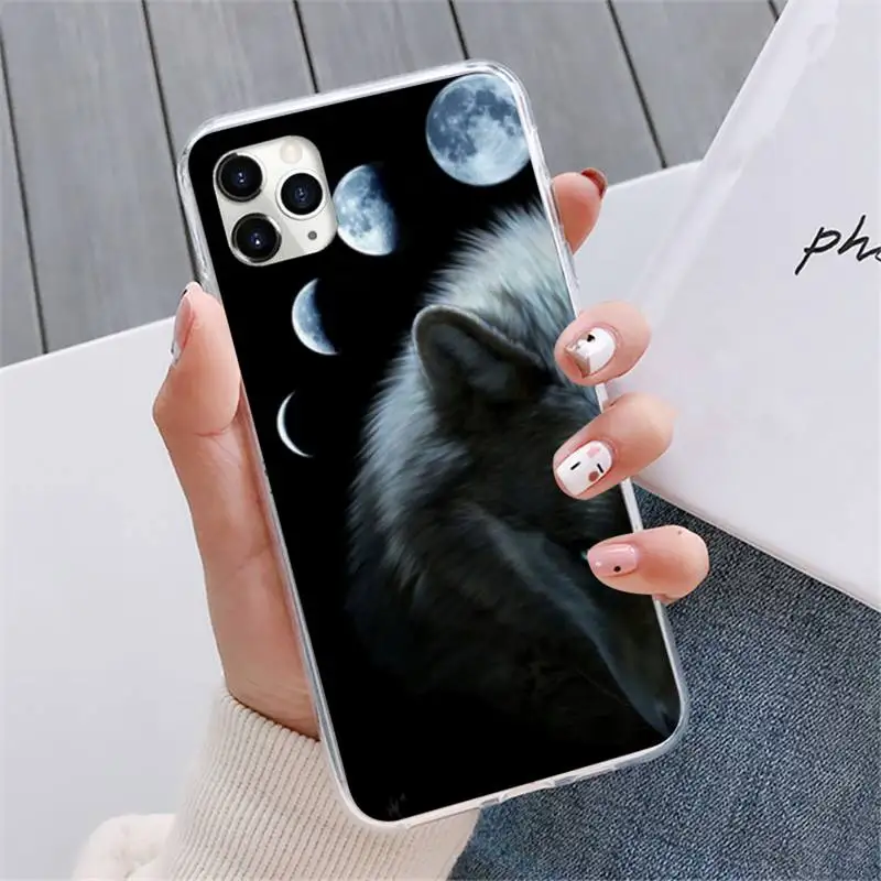 

angry Animal wolf Face Phone Case For iphone 12 5 5s 5c se 6 6s 7 8 plus x xs xr 11 pro max mini