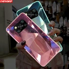 Чехол-накладка для Xiaomi Poco M3, X3, NFC, X3 Pro, C3, зеркальный, из ТПУ