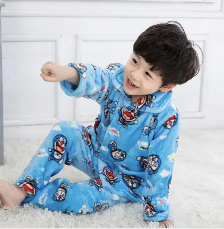 Pijama infantil inverno; детский пижамный комплект из кораллового флиса; пижама с принтом для маленьких мальчиков и девочек; детская фланелевая одежда для сна; пижамы для младенцев