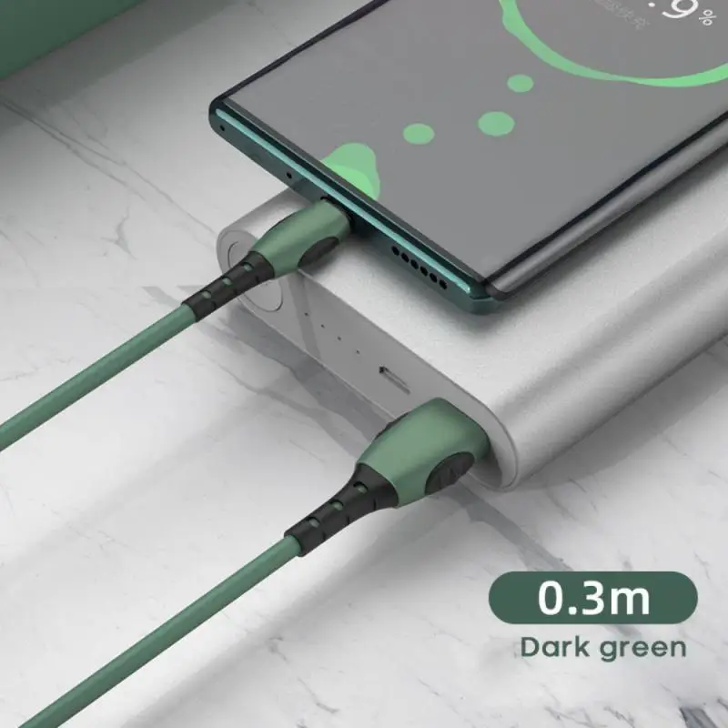 

Micro USB Cable Fast Charging Data Cord For Samsung Android Quick Charger Wire Liquid Soft Silicone Data Cables In Stock