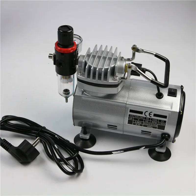 Onnfang Аэрограф Высокое качество одноцилиндровый поршневой компрессор 1/5 л. С.